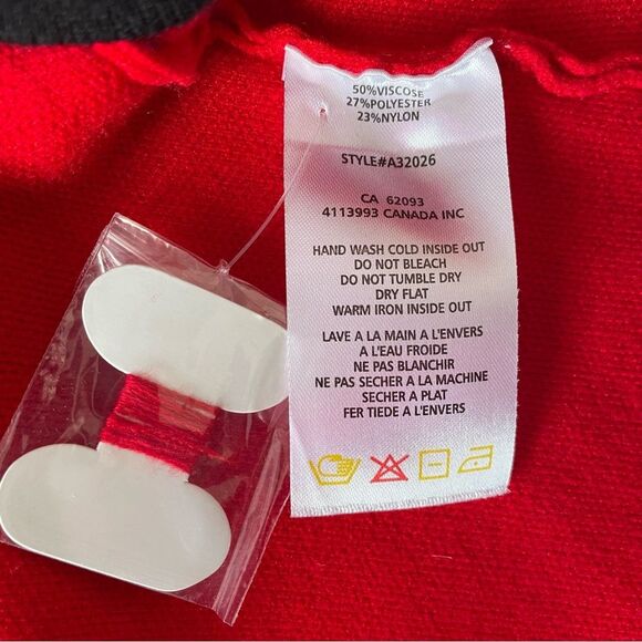 Alison Sheri Red & Black Contrast Detail Full Zip-Up Women's Cardigan (Size M) - Picture 7 of 12